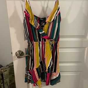 Colorful express mini dress